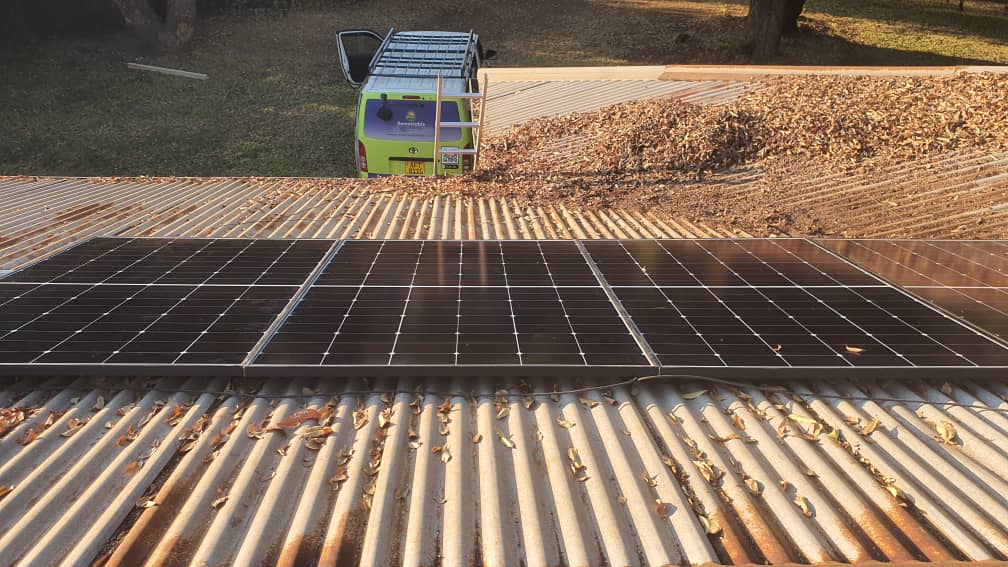 Solar power systems for homes in Zimbabwe, solar panels installation.
